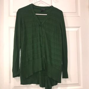 Left of center A symmetrical Cardigan